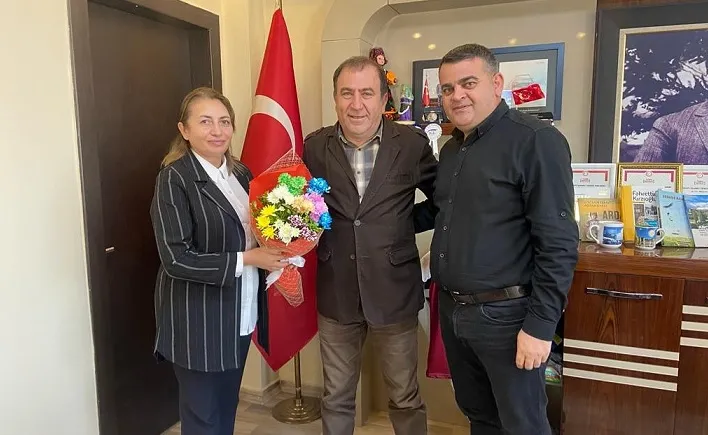 Ticaret İl Müdürü Tülay Şenel  ve Deniz Özer’den Başkan Demirci’ye ziyaret