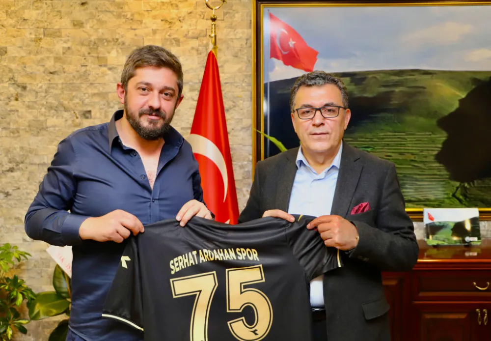 Serhat Ardahanspor Başkanından Belediye Başkanı Demir’e ziyaret