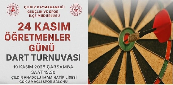 Çıldır’da Öğretmenler Günü’ne Özel Dart Turnuvası Düzenleniyor