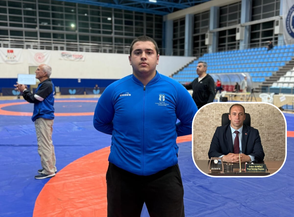 Posof Belediye Başkanı Demirci güreşçiyi tebrik etti