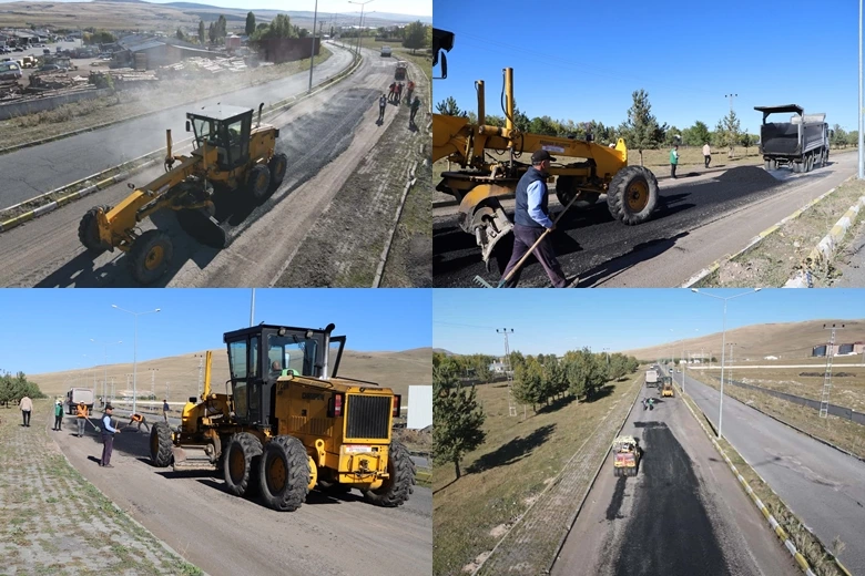 Sanayi Yolunda Sıcak Asfalt Çalışması Başladı